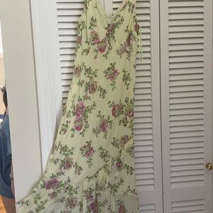Per Una Floral yellow and pink dress